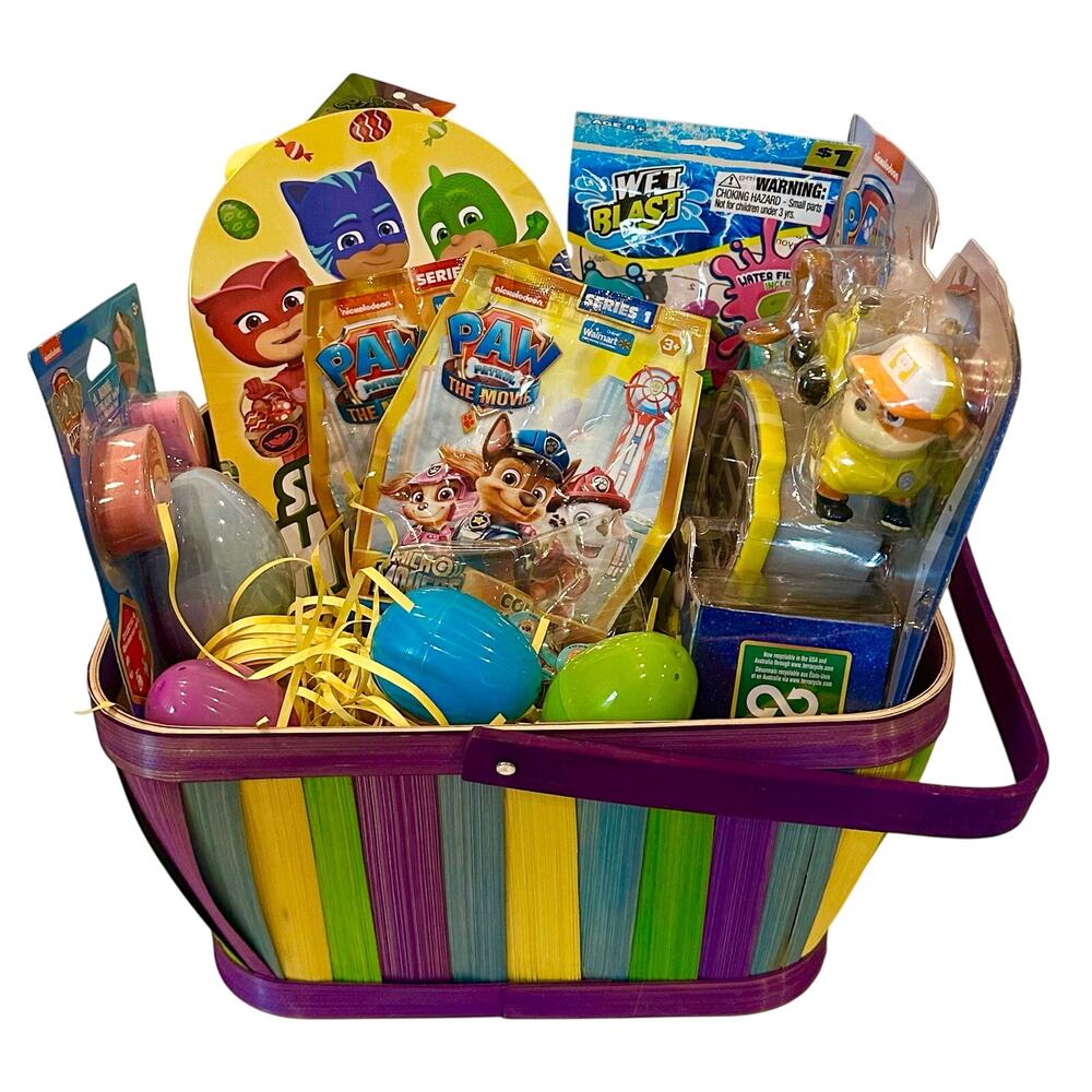 Paw patrol & PJ Masks Boys Easter Basket, Gift Basket, Toy Bundle, Holiday, New